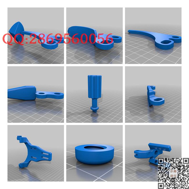 0150 机械手_STL圆雕图立体模型3d打印核雕精雕图浮雕图